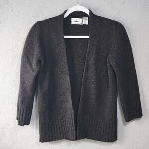 Pursuits LTD Italian Merino Wool Knit Cardigan Sweater Brown Womens Size Large